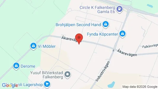 Liikekiinteistöt Vuokrattavana i Falkenberg - Kuva Google Street Viewstä