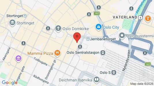 Lokale biurowe Do wynajęcia i Oslo Sentrum - kort over placeringen