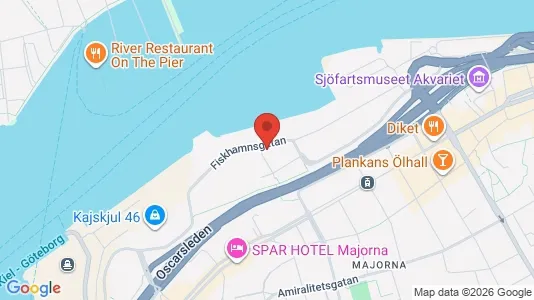 Office spaces for rent i Majorna-Linné - kort over placeringen