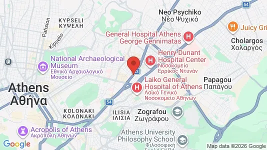 Sklepy Do wynajęcia i Ateny Ampelokipoi - kort over placeringen