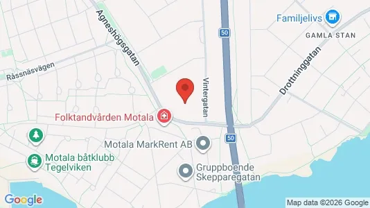 Warehouses for rent i Motala - kort over placeringen