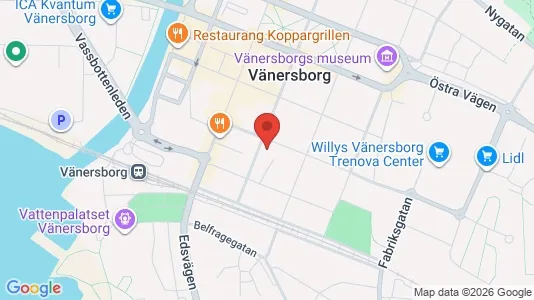 Liikekiinteistöt Vuokrattavana i Vänersborg - Kuva Google Street Viewstä