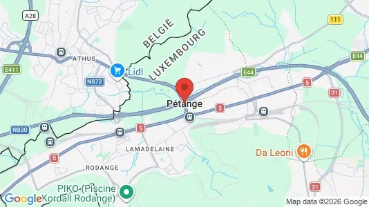 Kontorer til leie i Pétange – Bilde fra Google Street View