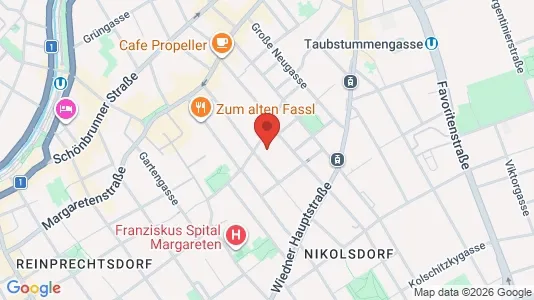 Büros zur Miete i Wien Wieden – Foto von Google Street View