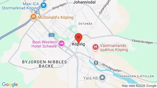 Kaupat Vuokrattavana i Köping - Kuva Google Street Viewstä