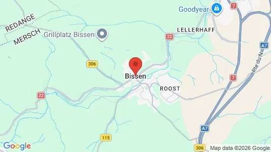 Büros zur Miete i Bissen – Foto von Google Street View