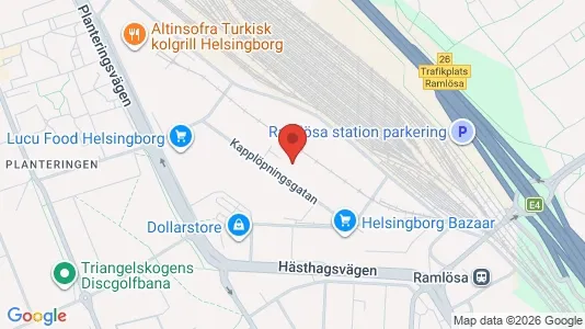 Lagerlokaler för uthyrning i Helsingborg – Foto från Google Street View