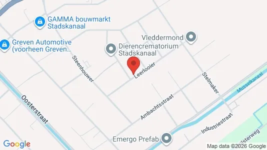 Lokaler til leje i Stadskanaal - kort over placeringen