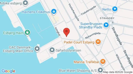 Kontorlokaler til leje i Esbjerg Centrum - Foto fra Google Street View