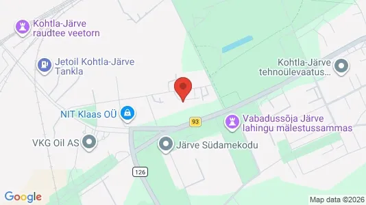 Office spaces for rent i Kohtla-Järve - kort over placeringen