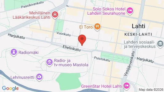 Office spaces for rent i Lahti - kort over placeringen