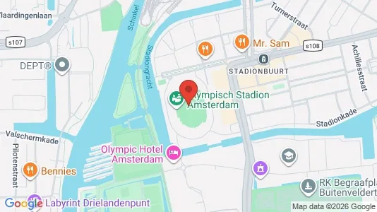 Office spaces for rent i Amsterdam Oud-Zuid - kort over placeringen