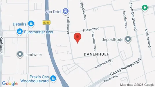 Propiedades comerciales En alquiler i Oss - kort over placeringen