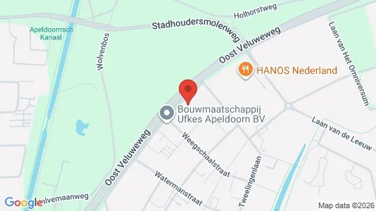 Kontorlokaler til leje i Apeldoorn - kort over placeringen