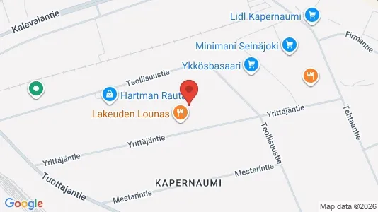 Varastot Vuokrattavana i Seinäjoki - Kuva Google Street Viewstä