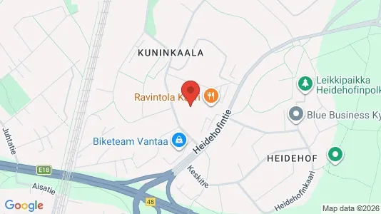 Lager zur Miete i Vantaa - kort over placeringen