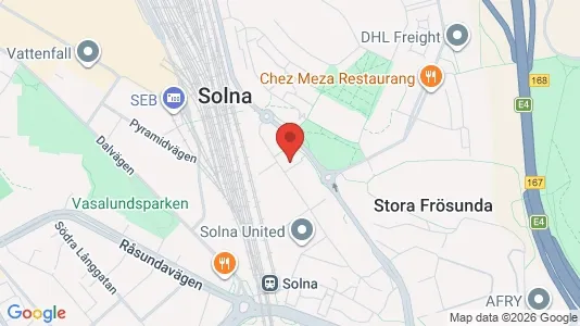 Kontorlokaler til leje i Solna - Foto fra Google Street View
