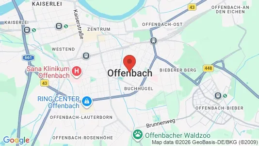 Kontorlokaler til leje i Offenbach - Foto fra Google Street View