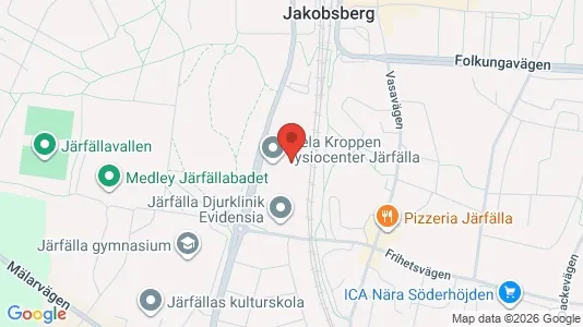 Commercial properties for rent i Järfälla - kort over placeringen
