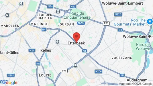 Office spaces for rent i Brussels Etterbeek - Photo from Google Street View