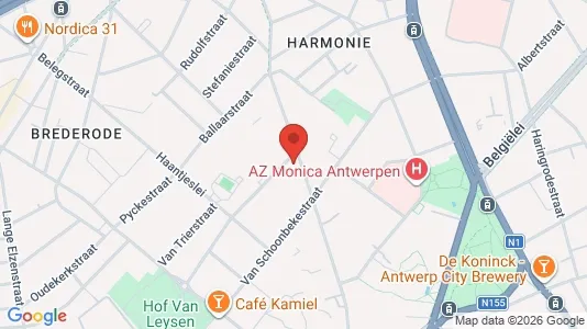 Kontorlokaler til leje i Stad Antwerp - kort over placeringen