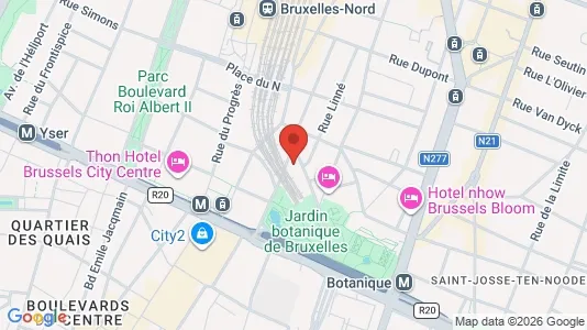 Kantorruimte te huur i Brussel Sint-Joost-ten-Node - kort over placeringen