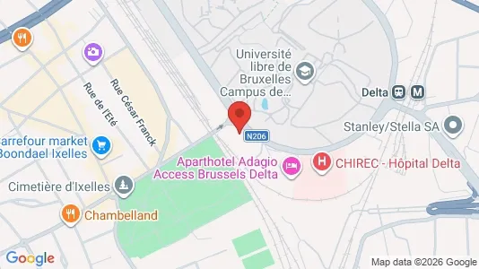 Büros zur Miete i Brüssel Elsene - kort over placeringen