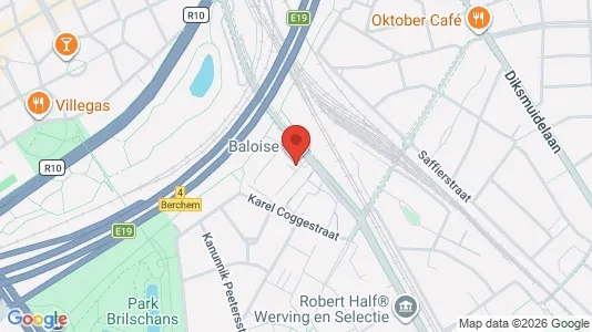 Büros zur Miete i Antwerpen Berchem - kort over placeringen
