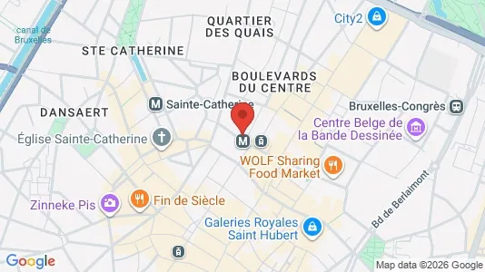Büros zur Miete i Stad Brussel - kort over placeringen