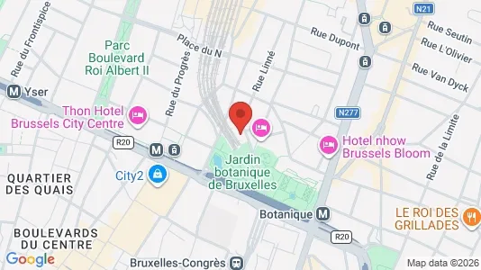 Kontorer til leie i Brussel Sint-Joost-ten-Node - kort over placeringen