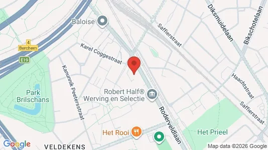 Office spaces for rent i Antwerp Berchem - kort over placeringen