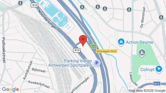 Büros zur Miete i Antwerpen Borgerhout – Foto von Google Street View