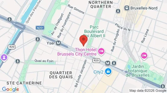 Büros zur Miete i Stad Brussel - kort over placeringen