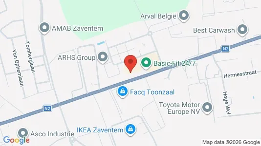 Office spaces for rent i Zaventem - kort over placeringen