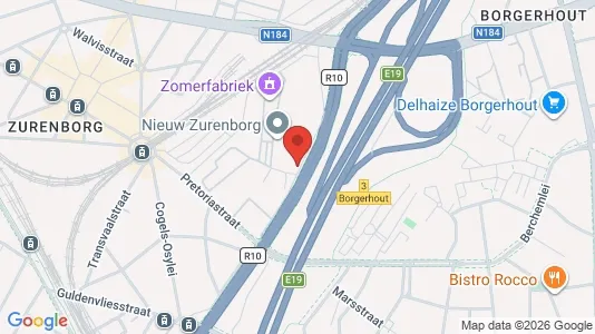 Office spaces for rent i Antwerp Berchem - kort over placeringen