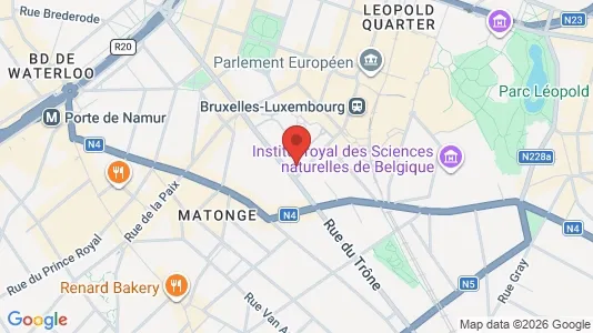 Büros zur Miete i Brüssel Elsene - kort over placeringen