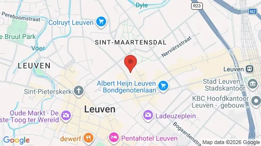 Office spaces for rent i Leuven - kort over placeringen