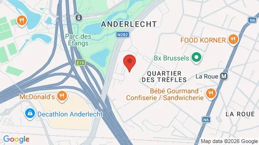 Büros zur Miete i Brüssel Anderlecht – Foto von Google Street View