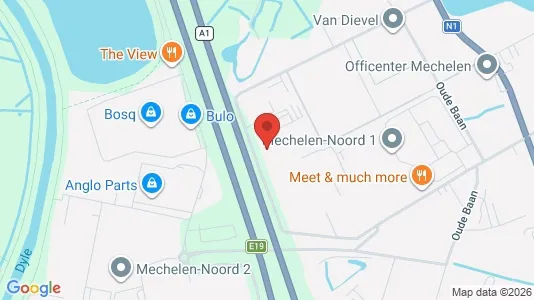 Kontorlokaler til leje i Mechelen - kort over placeringen