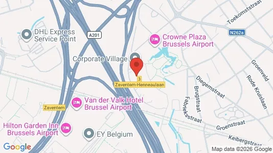 Kontorlokaler til leje i Zaventem - kort over placeringen