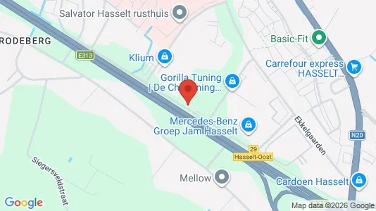 Lagerlokaler för uthyrning i Hasselt – Foto från Google Street View