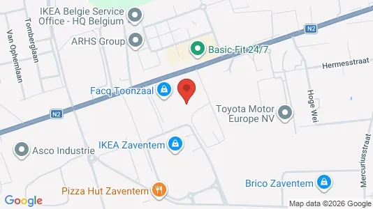 Lagerlokaler til leje i Zaventem - Foto fra Google Street View