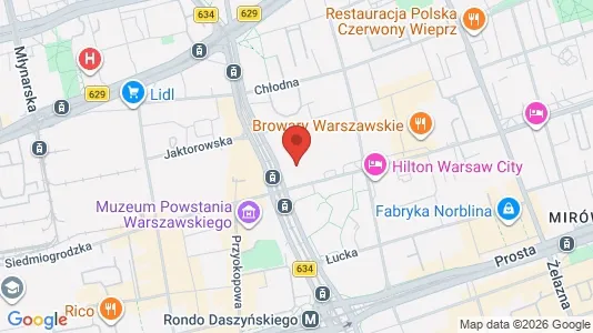 Büros zur Miete i Warschau Wola - kort over placeringen
