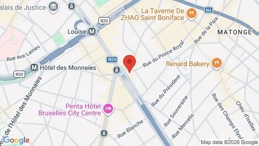 Office spaces for rent i Brussels Elsene - kort over placeringen