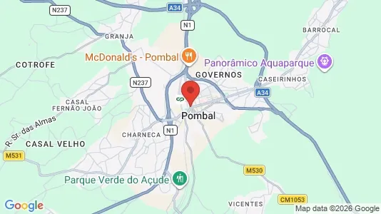 Lokaler til leie i Pombal – Bilde fra Google Street View