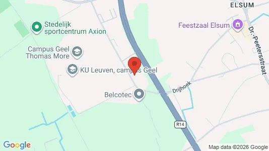Commercial properties for rent i Geel - kort over placeringen