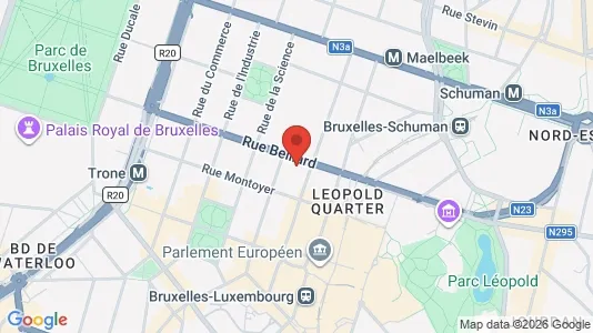 Commercial properties for rent i Stad Brussel - kort over placeringen