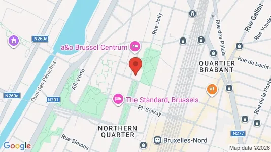 Commercial properties for rent i Stad Brussel - kort over placeringen