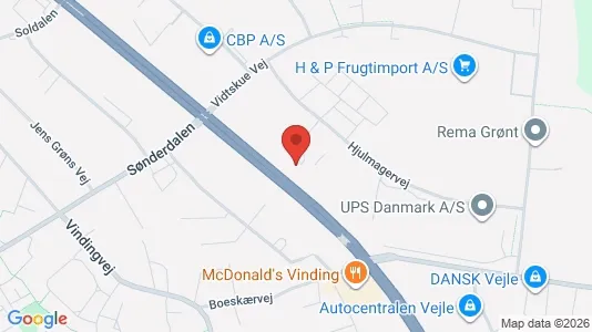 Lager til leie i Vejle – Bilde fra Google Street View