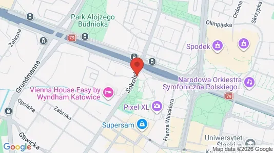 Gewerbeflächen zur Miete i Katowice – Foto von Google Street View